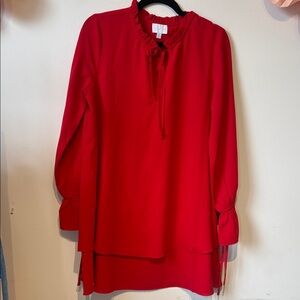 Sugarlips Vibrant Red Ruffle Dress size MEDIUM